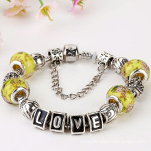 wholesale Bead bracelet silver plated DIY handmade bead bracelet